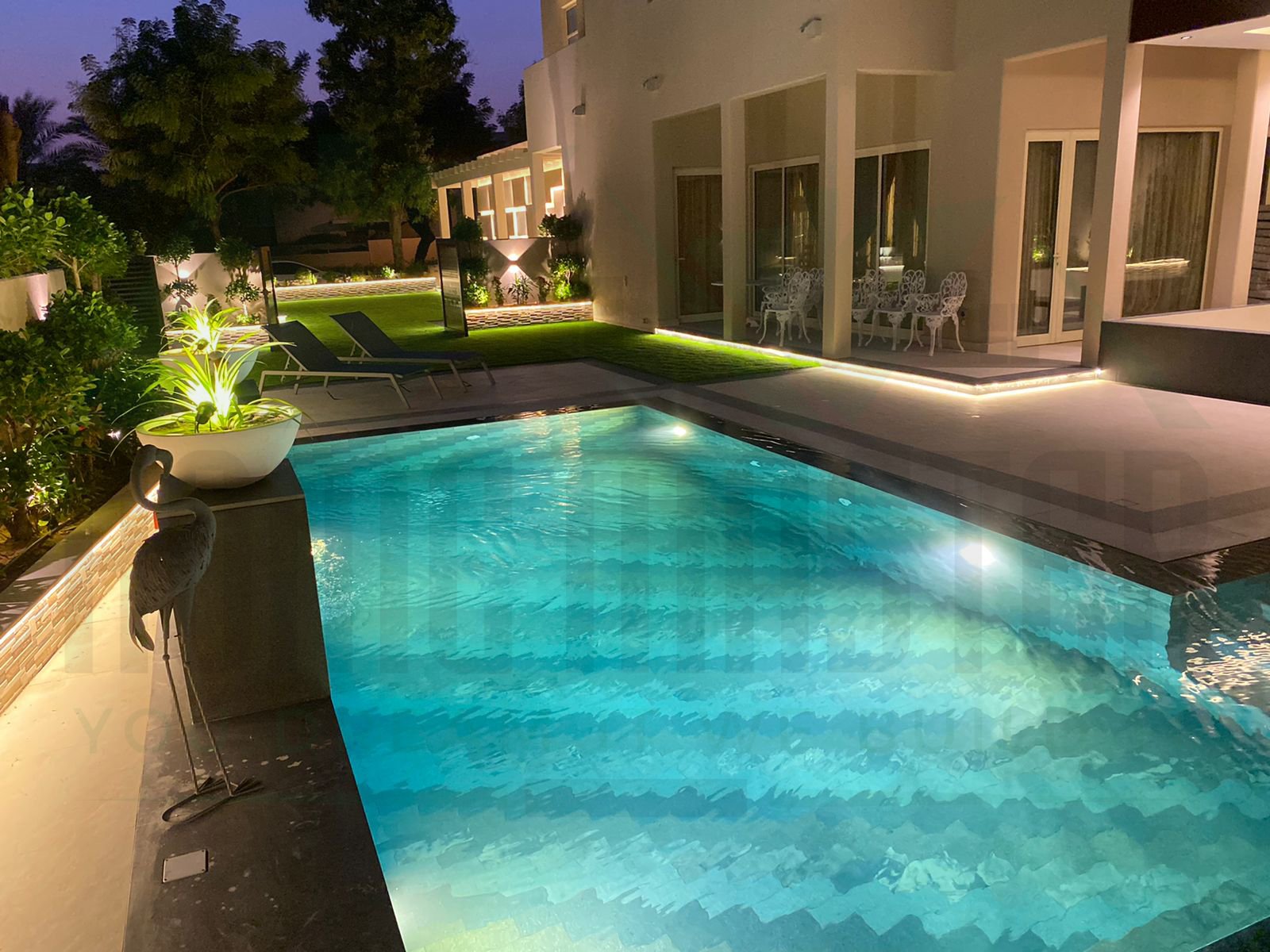 Custom swimming pool project in Dubai