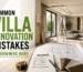 Homeowner reviewing villa renovation plans while avoiding common renovation mistakes in a modern Dubai home.