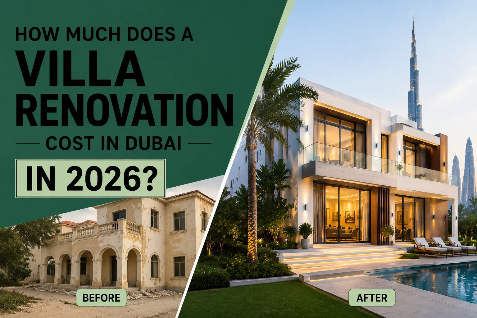 How Much Does a Villa Renovation Cost in Dubai in 2026
