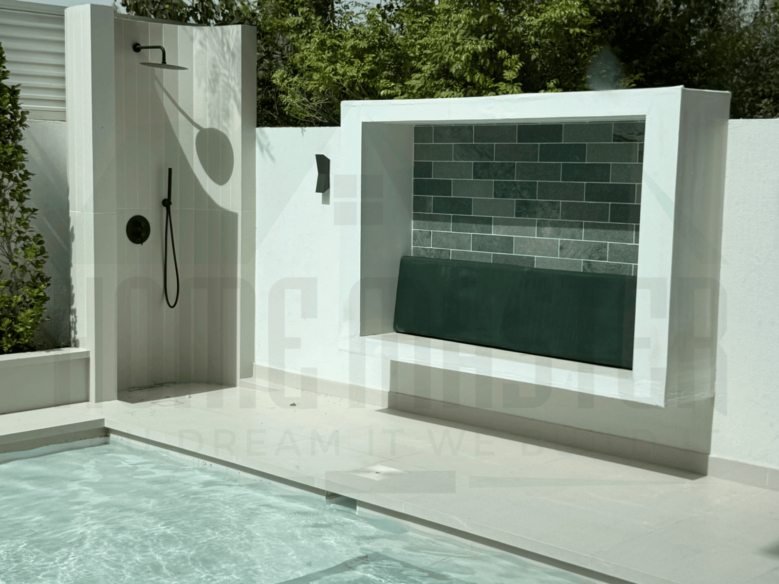 Outdoor sitting design and installation