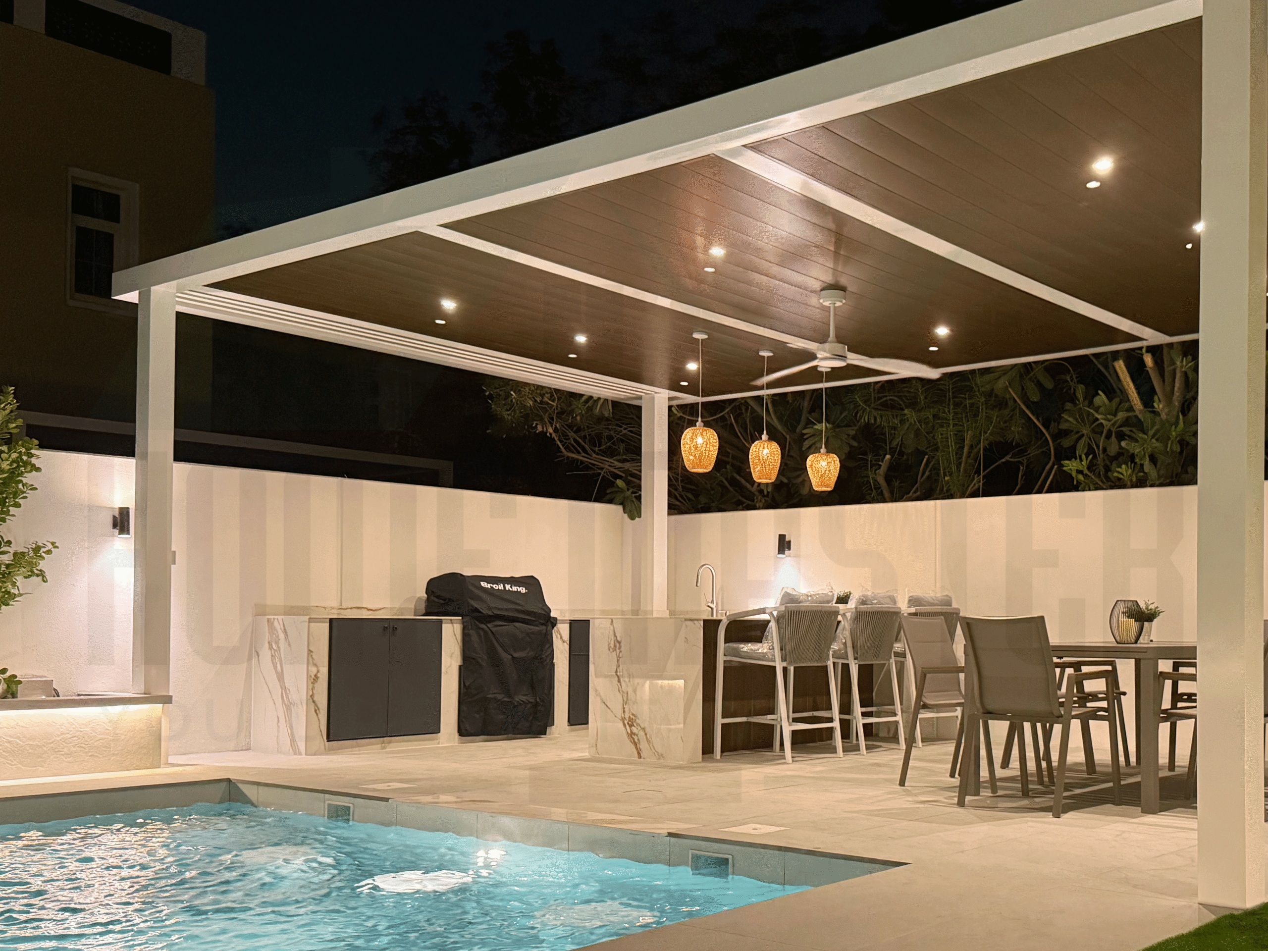 Custom BBQ area and outdoor kitchen design and build