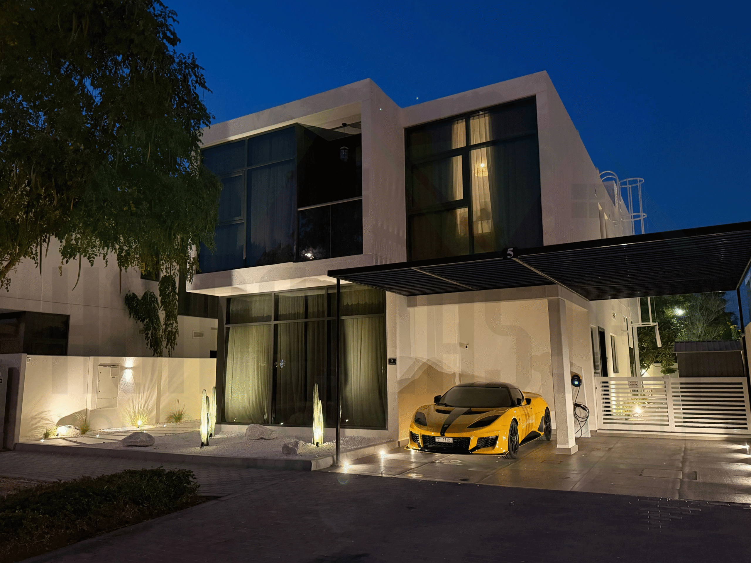 Professional landscape lighting services