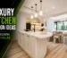Luxury modern kitchen design in a Dubai villa featuring elegant cabinetry, premium island, contemporary lighting, and open-plan living
