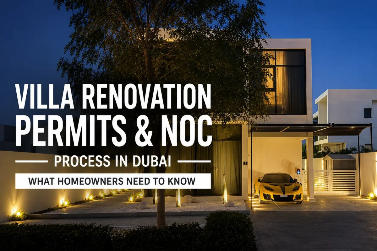 Villa renovation permits and NOC process in Dubai