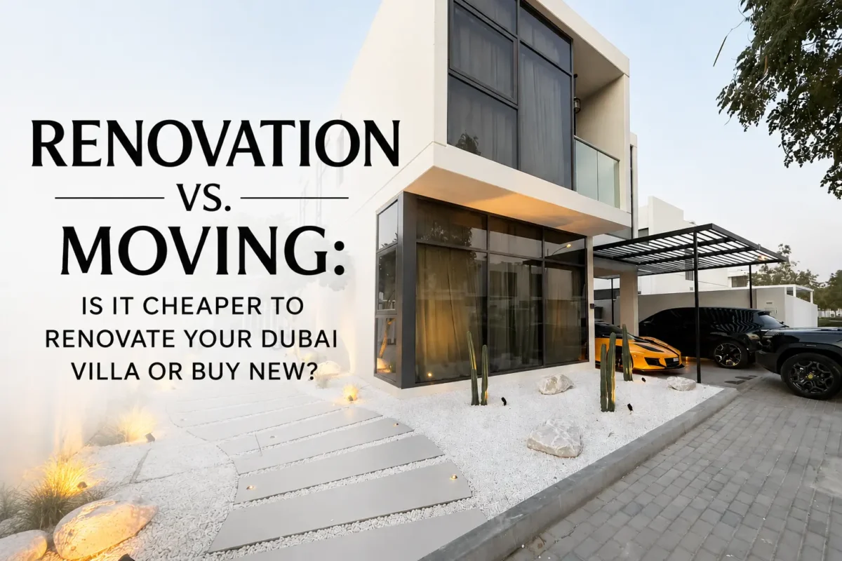 Dubai villa renovation vs moving