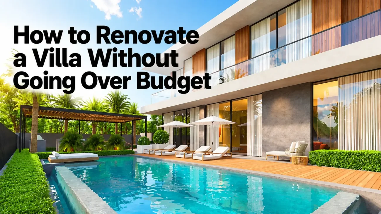 How to renovate a villa without going over budget